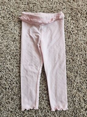Garanimals Light Pink Ruffle Waist Knit Leggings